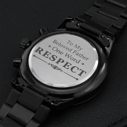 Respect Engraving Chronograph Watch