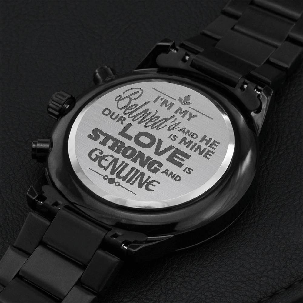 Watch Gift For Him Boyfriend Gift Watch Husband Gift Watch Fiance Gift Watch Love Him Watch Engraving Chronograph Watch