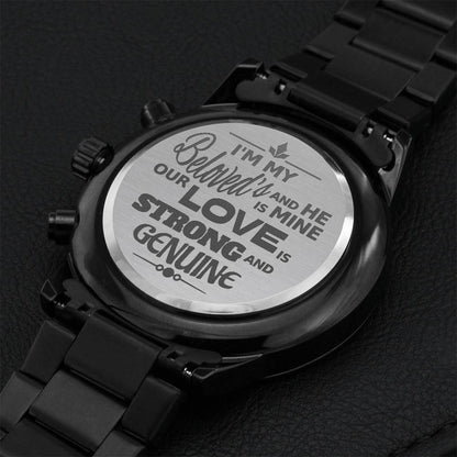 Watch Gift For Him Boyfriend Gift Watch Husband Gift Watch Fiance Gift Watch Love Him Watch Engraving Chronograph Watch