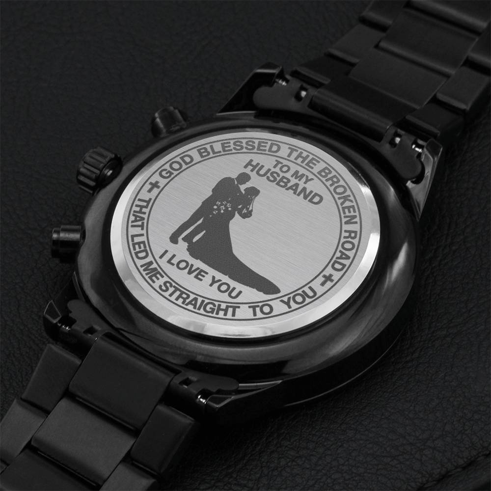 To My Husband - Watch Engraving Chronograph Watch