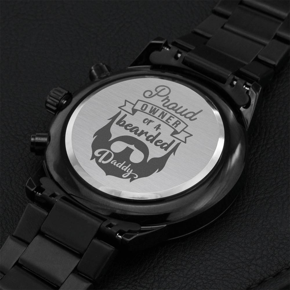 Engraved Watch Gift For Dad Father’s Day Gift For Daddy Birthday Gift For Dad Engraved Watch For Him Father Gift From Daughter And Son 2 Engraving Chronograph Watch