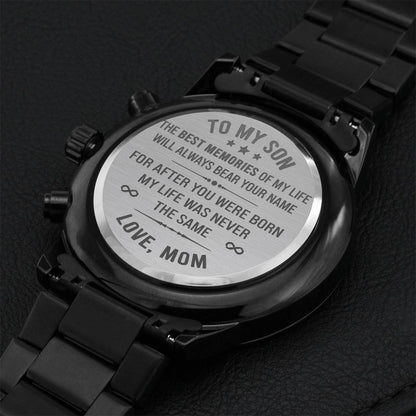Gift For Son - The Best Memories - Watch Engraving Chronograph Watch