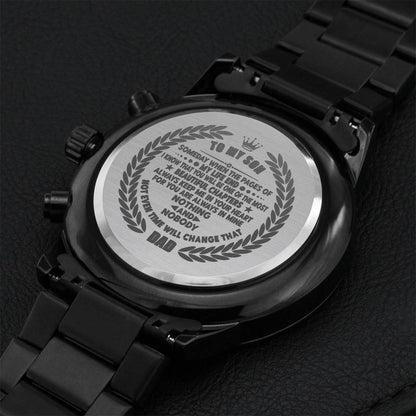 To My Son Chronograph Watch Engraving Chronograph Watch