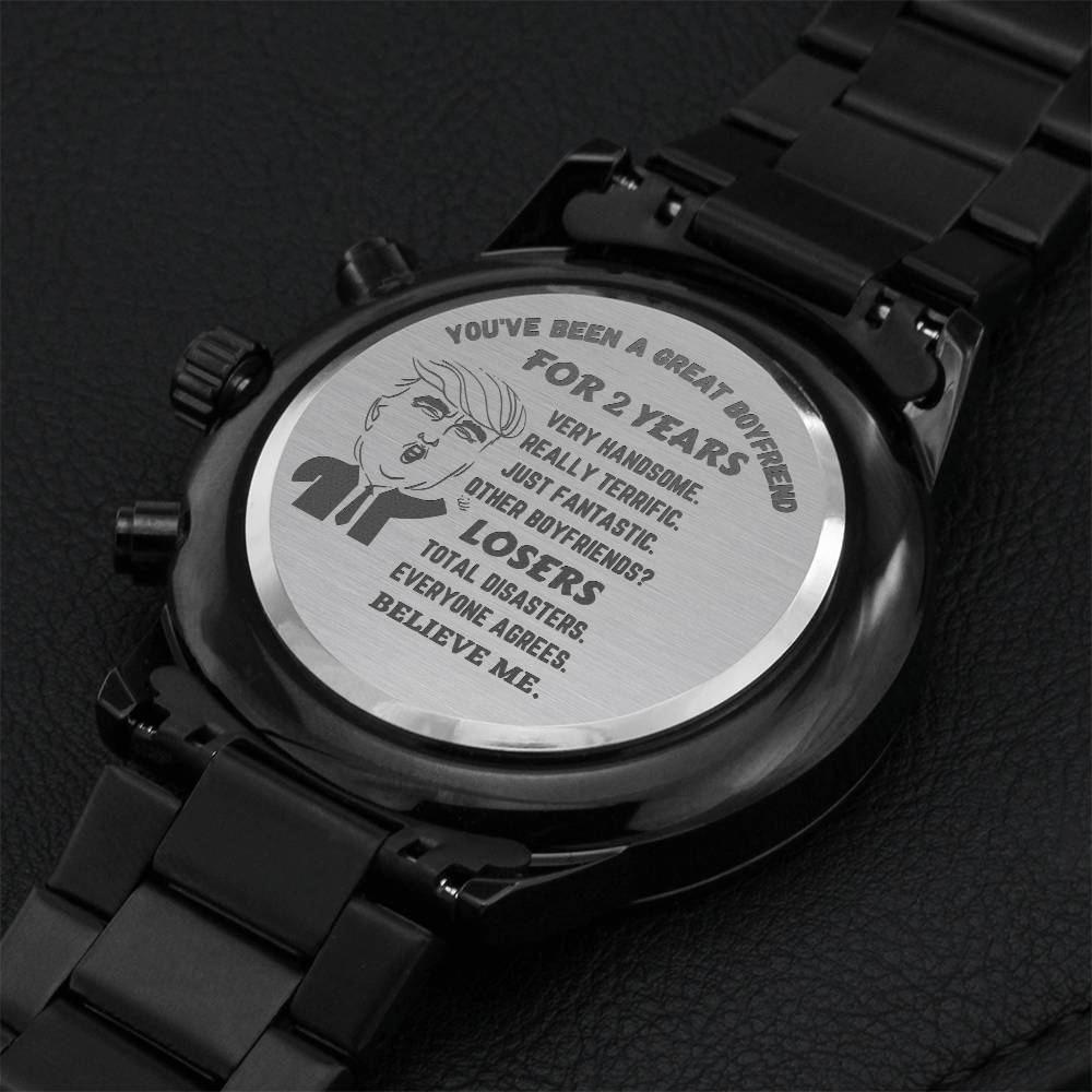 You'he Been A Great Boyfriend - 2 Year - Watch Engraving Chronograph Watch