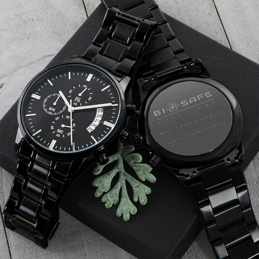 Bio Safe Solutions Inc Engraving Chronograph Watch
