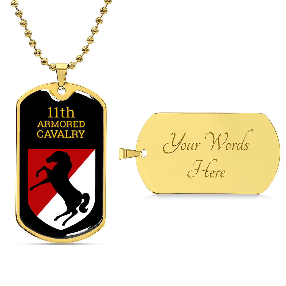 Awesome Dog Tag For 11Th Armored Cavalry - Army Tag Necklace, Dog Tag Necklace