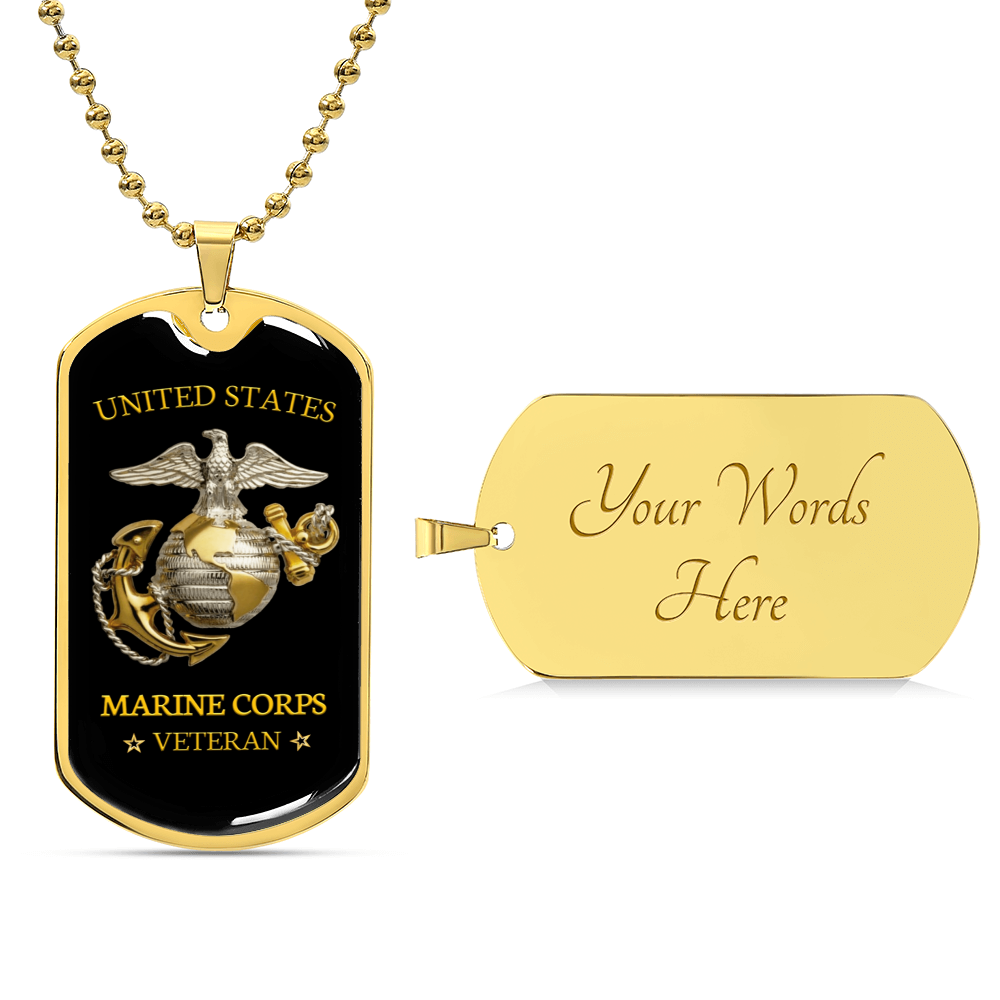 Gorgeous Dog Tag For Marine Corps - Army Tag Necklace, Dog Tag Necklace