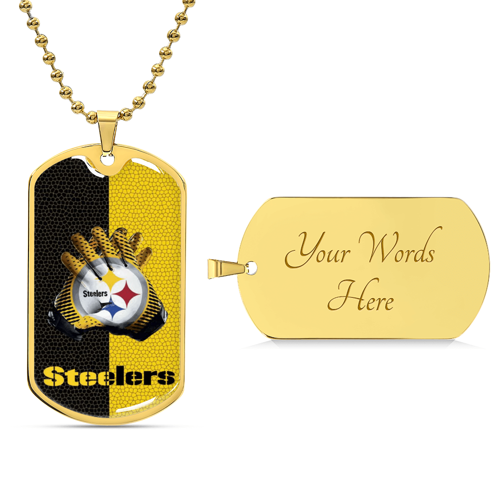 Steelers Dog Tag - Army Tag Necklace, Dog Tag Necklace
