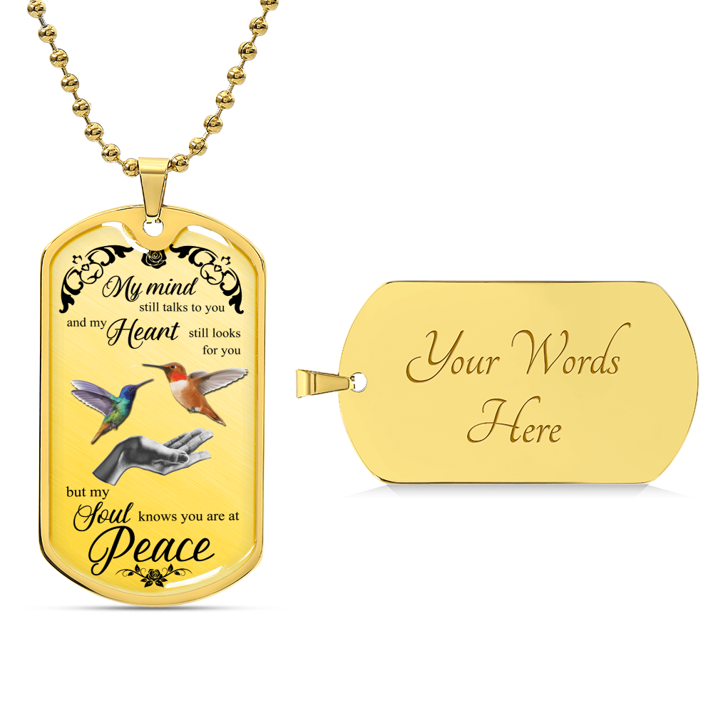 Memorial Necklace, Sympathy Gift, Memorial Jewelry, Loss, Cremation & Memorial Jewelry, Personalized Necklace - Army Tag Necklace, Dog Tag Necklace