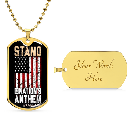 National Anthem ???? - Army Tag Necklace, Dog Tag Necklace