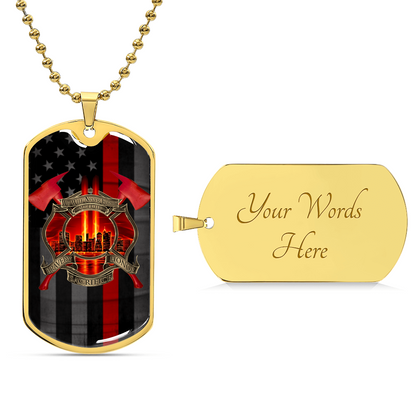 Never Forget - Army Tag Necklace, Dog Tag Necklace