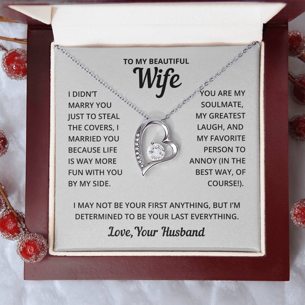 Heart Necklace - Fun With Wife Forever Love Necklace