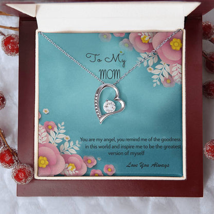 To My Mom Love You Always 925 Sterling Silver Pendant 1 Forever Love Necklace