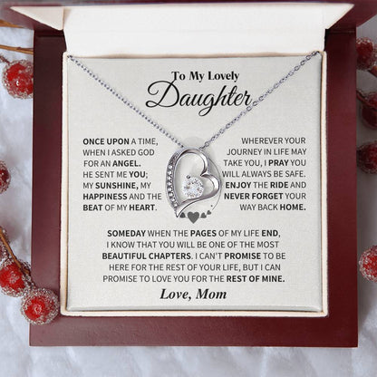 Daughter Gift- From Mom Forever Love Necklace