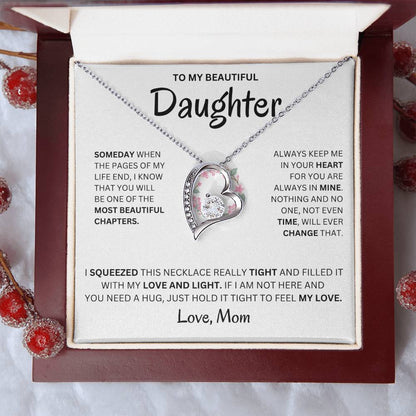 Always Keep Me In Your Heart - Necklace For Daughter Forever Love Necklace