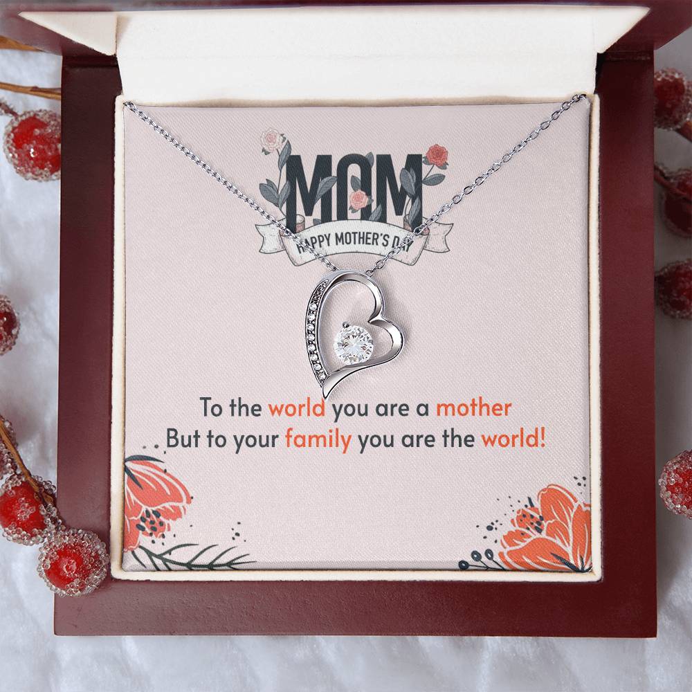 To My Mom Mother Necklace Gift For Mother Xmas Christmas Customize Gift To My Mom 4 1 Forever Love Necklace