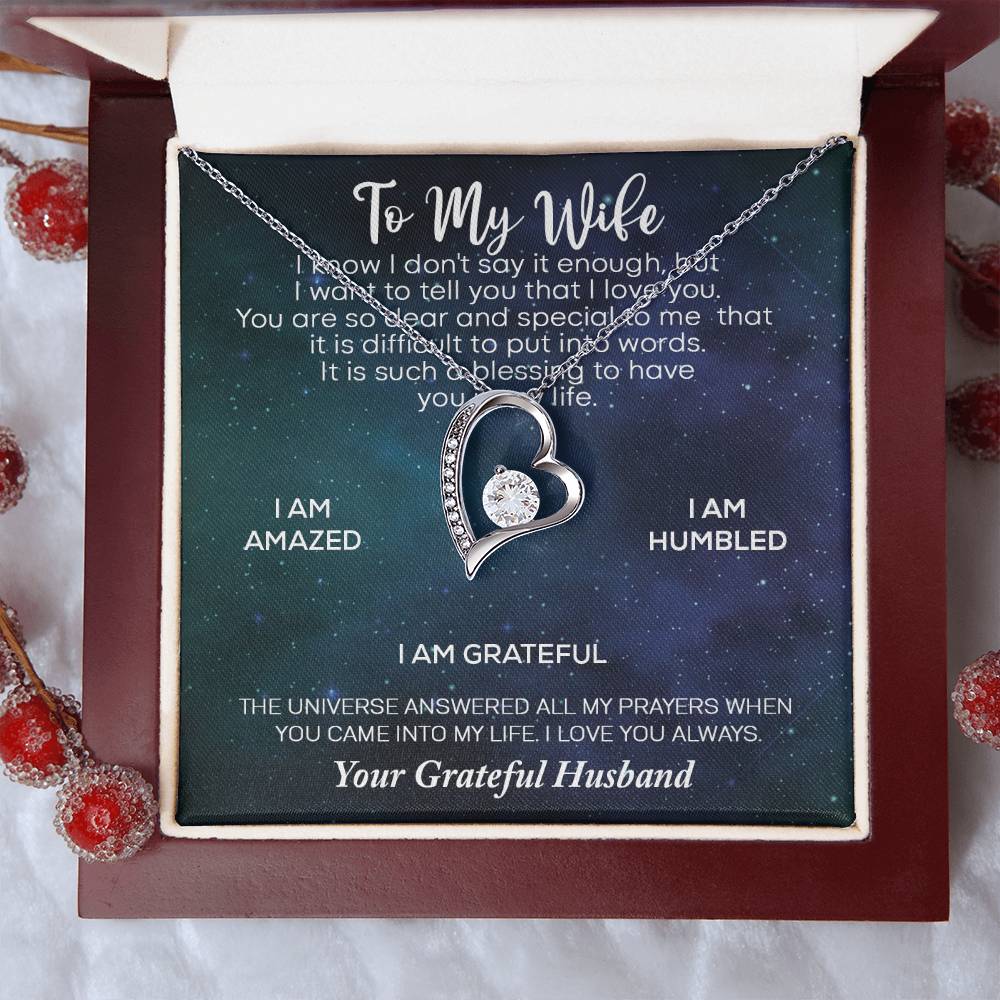 Love To My Wife Necklace Anniversary Gift For Wife Birthday Gift For Wife Gift For Wife Necklace For Wife Gift For Wife Forever Love Necklace
