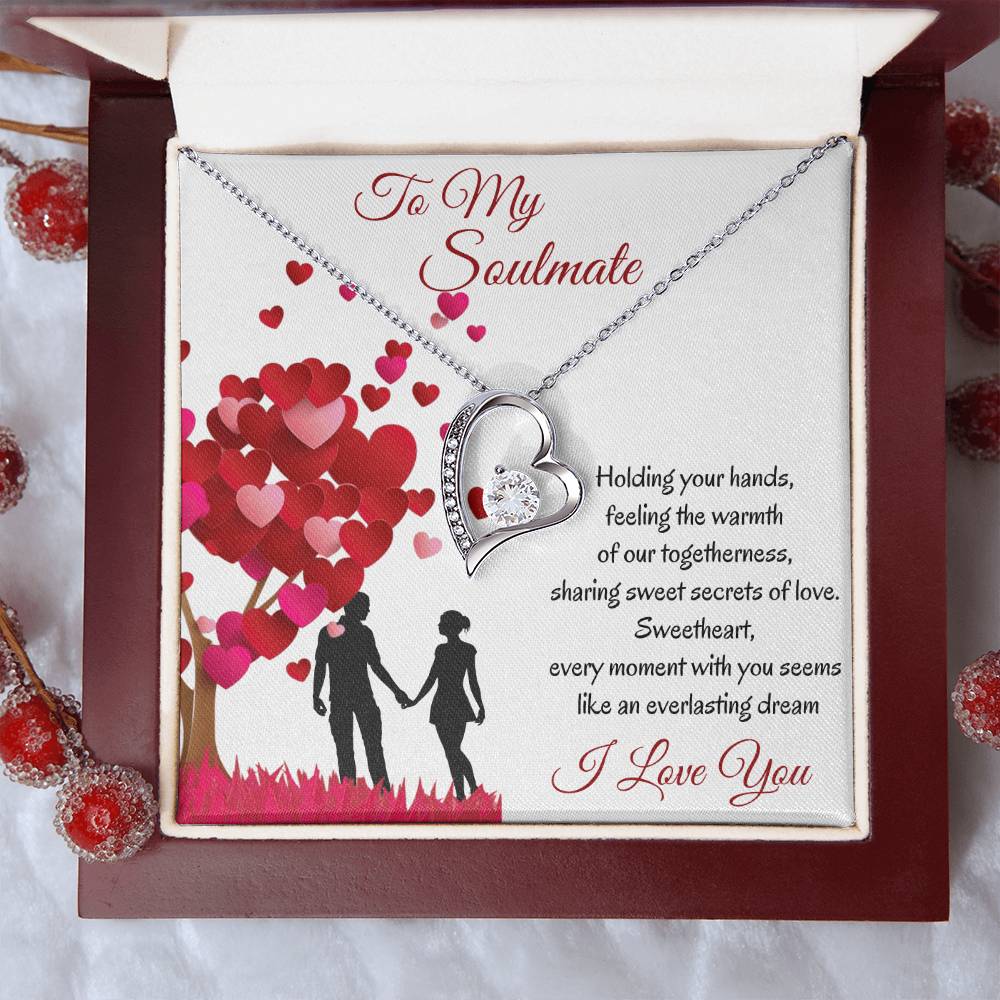 To My Soulmate Valentine's 1 Forever Love Necklace