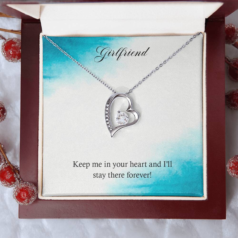 Girlfriend Keep Me In Your Heart And I'll Stay There Forever Forever Love Necklace