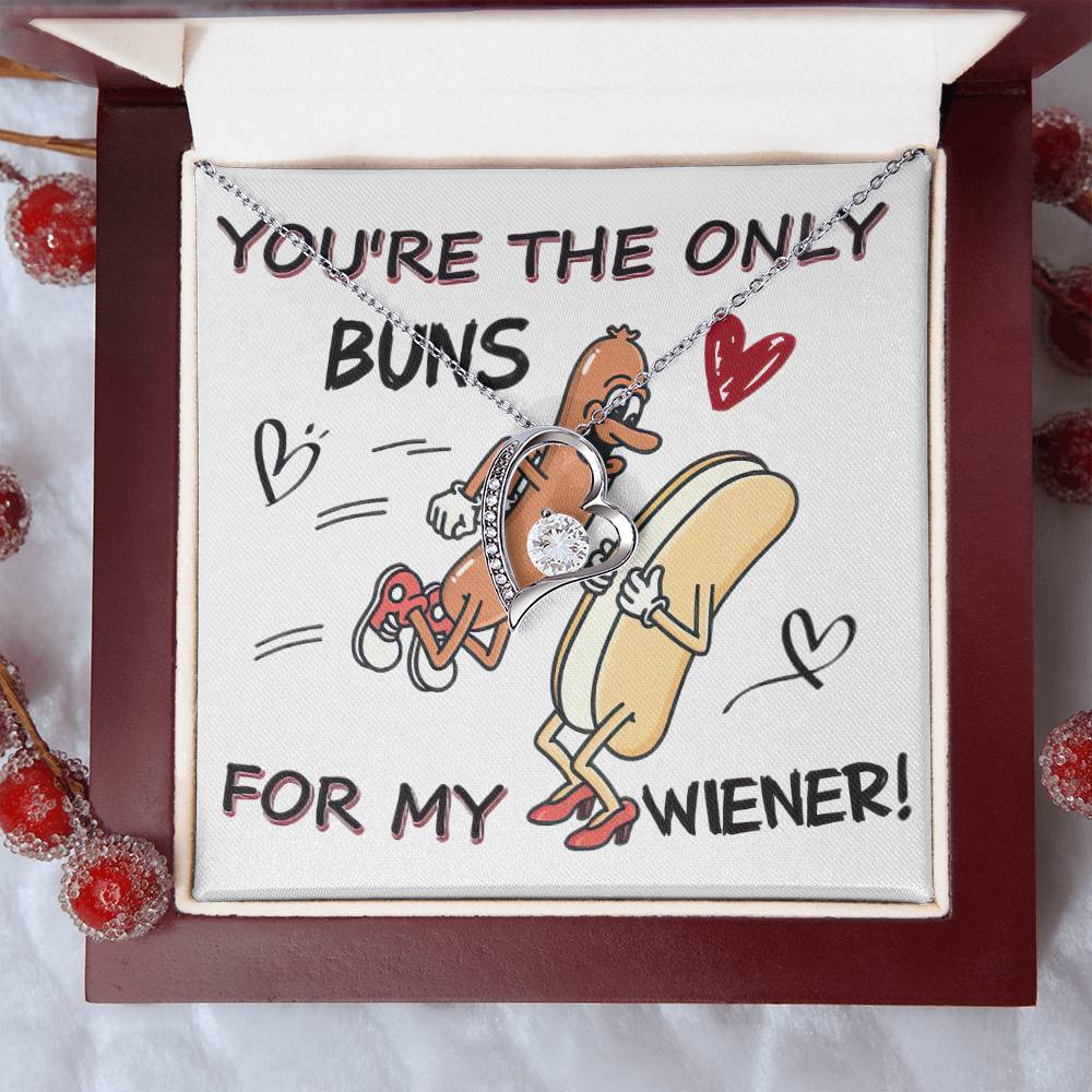 You're The Only Buns Customize Gift?? Heart Necklace Forever Love Necklace