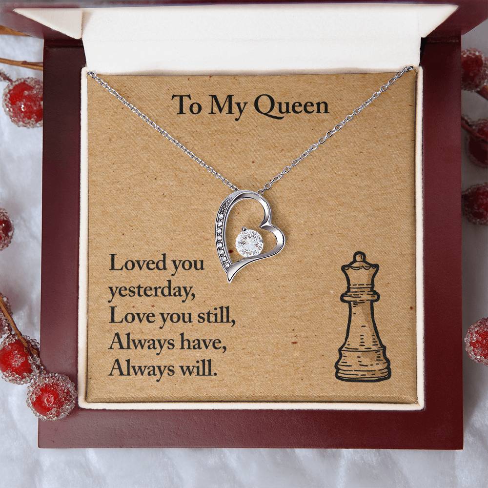 To My Queen ? Necklace - Customize Gift For Chess ? Lover ?? Forever Love Necklace