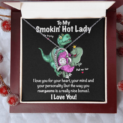 I Love The Way You Roargasms ?? Love Heart Necklace Forever Love Necklace