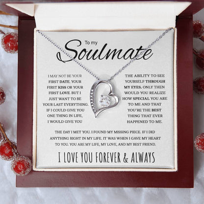 To My Soulmate  My Life My Love My Best Friend  Forever Love Necklace Forever Love Necklace