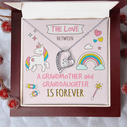 The Love Between A Grandmother And Granddaughter Is Forever Grandma And Granddaughter Necklace Granddaughter Christmas Gift Granddaughter Forever Love Necklace