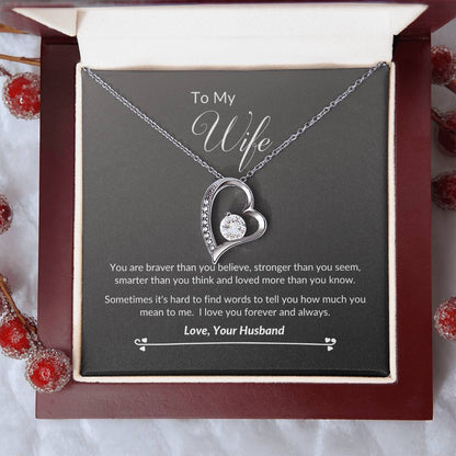 To My Wife Forever & Always Necklace 1 Forever Love Necklace