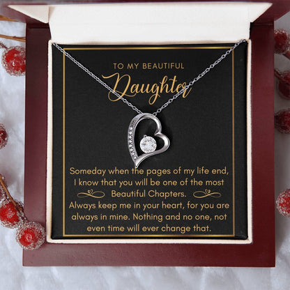 Daughter Most Beautiful Chapters Infinity Bracelet Daughter Birthday Mom And Daughter Gift Valentine's Mother's Day Daughter Graduation Gift Wedding Forever Love Necklace