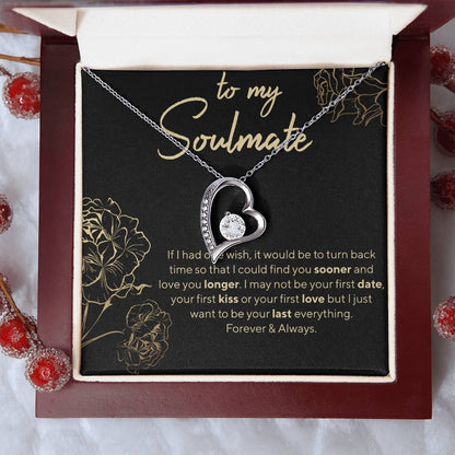Soulmate Heart Necklace Gift Forever Love Necklace