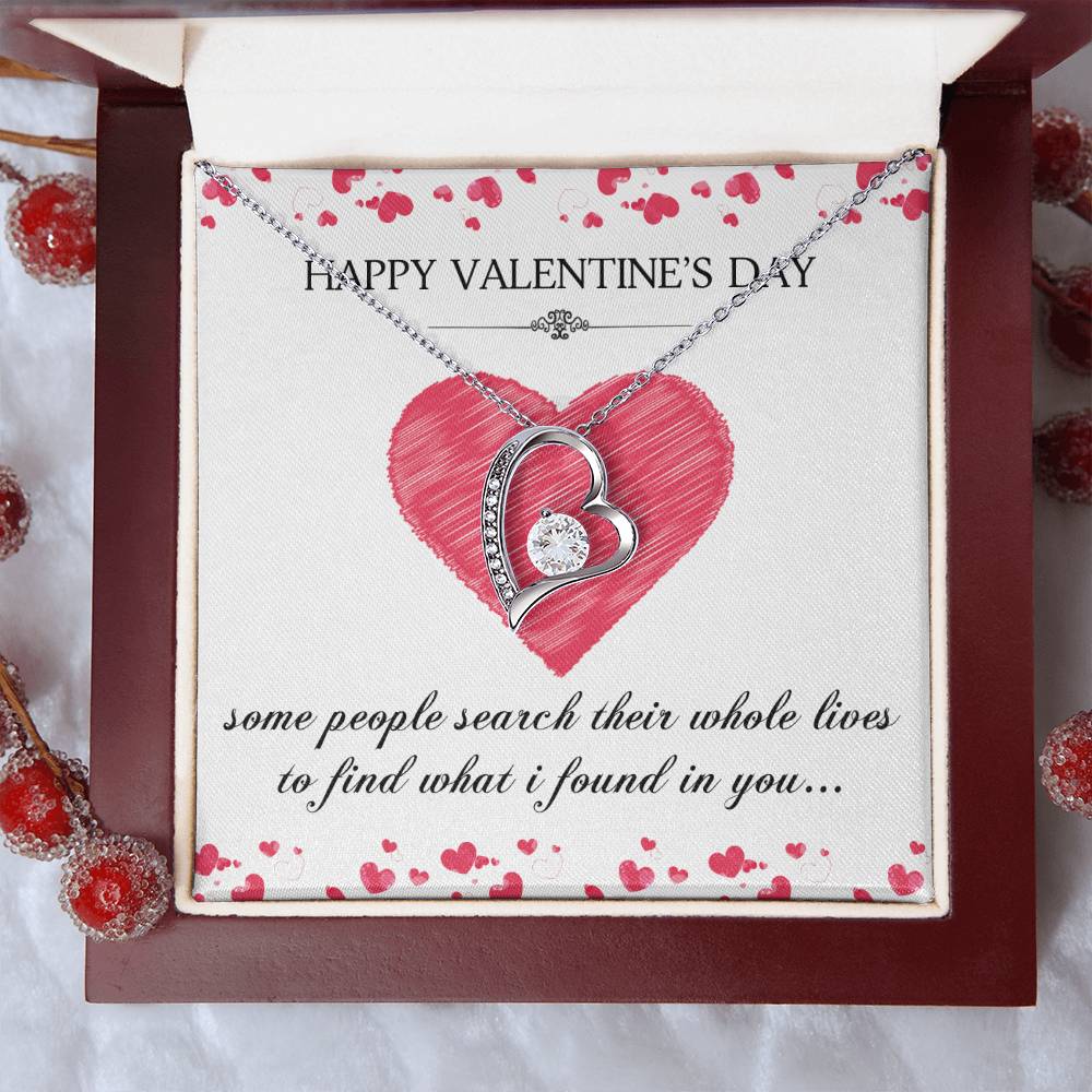 Happy Valentines Day My Love Forever Love Necklace