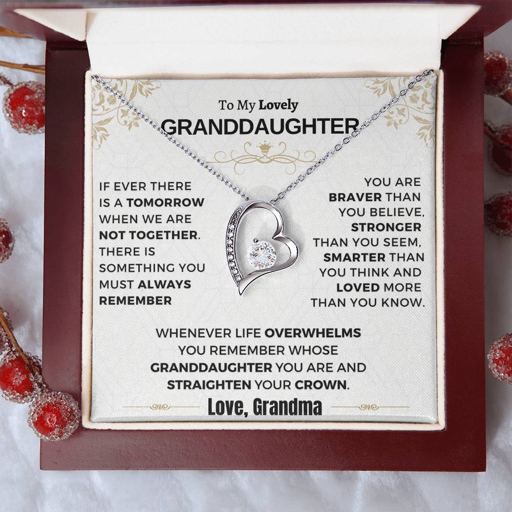 Gift For Granddaughter - Loved More Than You Know Forever Love Necklace