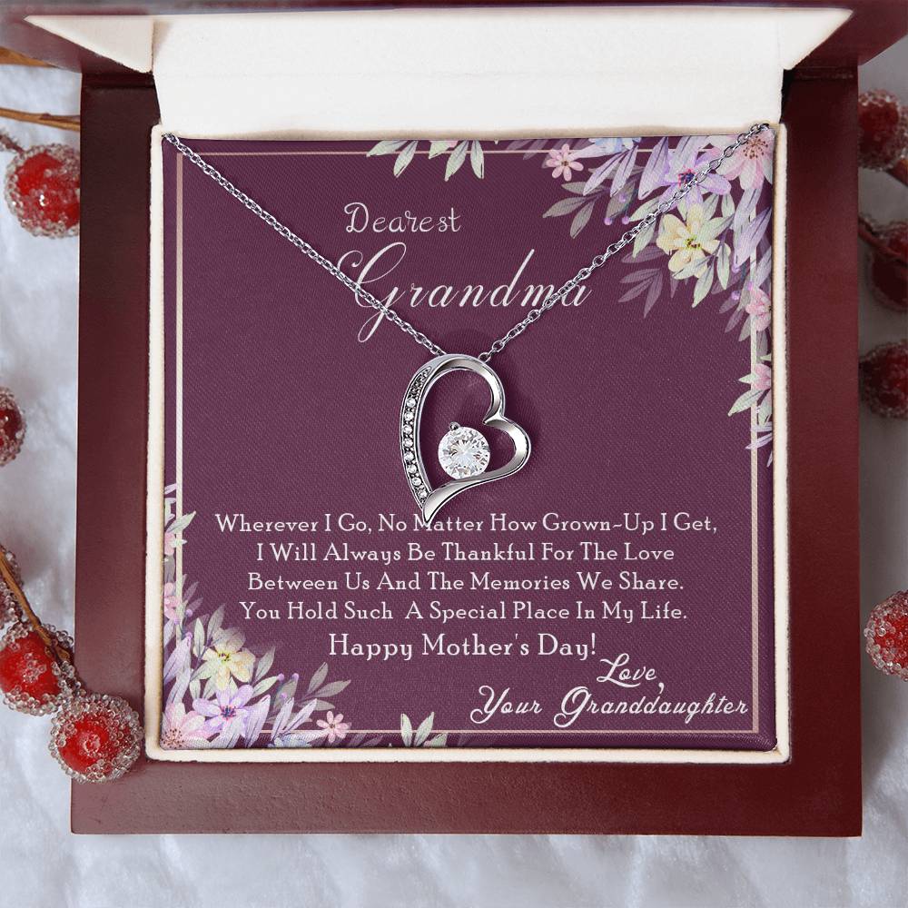 To My Grandma Forever Love Necklace