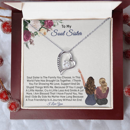 Soul Sister Gifts Sister Necklace 1 Forever Love Necklace