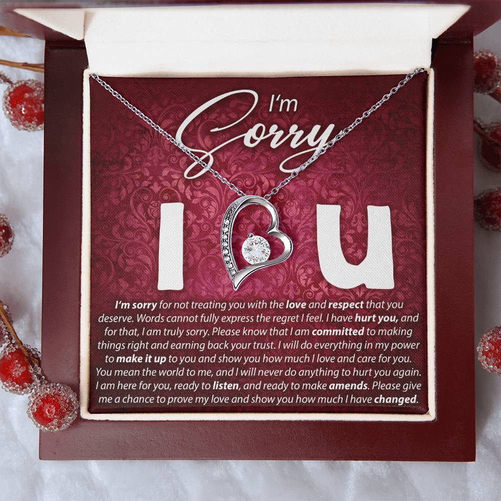 I'M Sorry, I Love You - Forever Love Necklace Forever Love Necklace