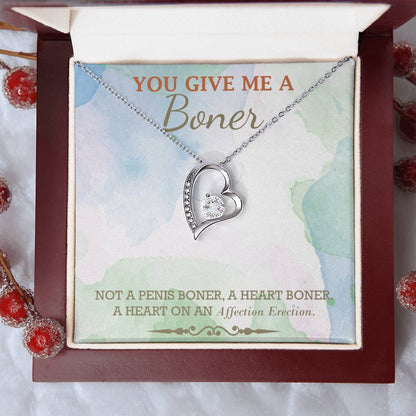 Almost Gone You Give Me A Boner Necklace Funny Gag Gifts For My Soulmate Funny Christmas Gifts Gag Gift For Her Unique Funny Birthday Gifts For Her Forever Love Necklace