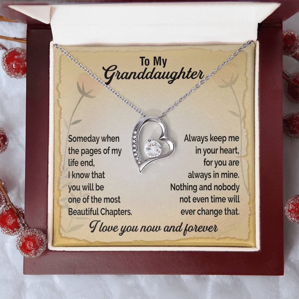 A Gift For Granddaughter Forever Love Necklace - Beautiful Chapters Forever Love Necklace