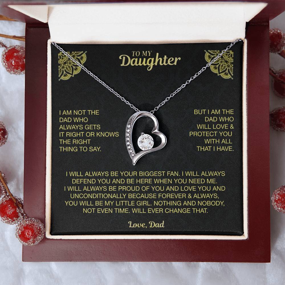 My Dearest Daughter Necklace Forever Love Necklace