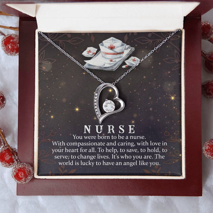 To My Nurse Stethoscope Necklace Nursing Necklace Nurse Graduation Gift For Nurse Nursing Student Gift For New Nurse Gift Ideas Forever Love Necklace