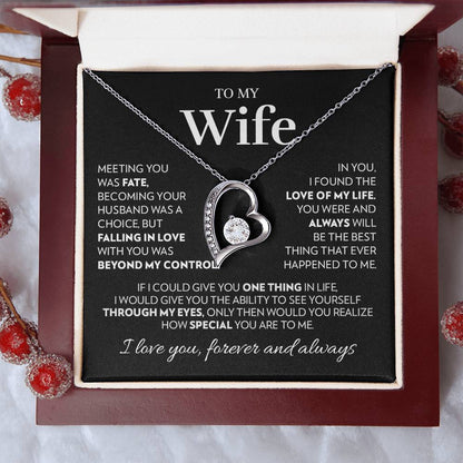 Gift For Wife - Love Of My Life - White Forever Love Necklace Forever Love Necklace