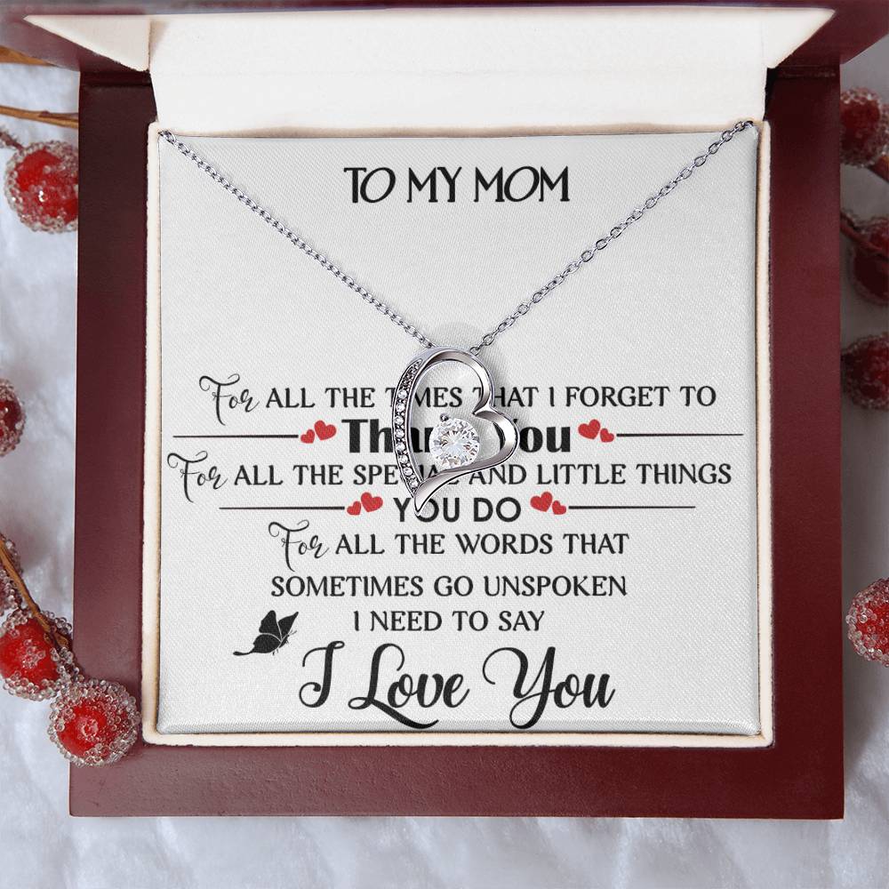 To My Mom Forever Love Necklace