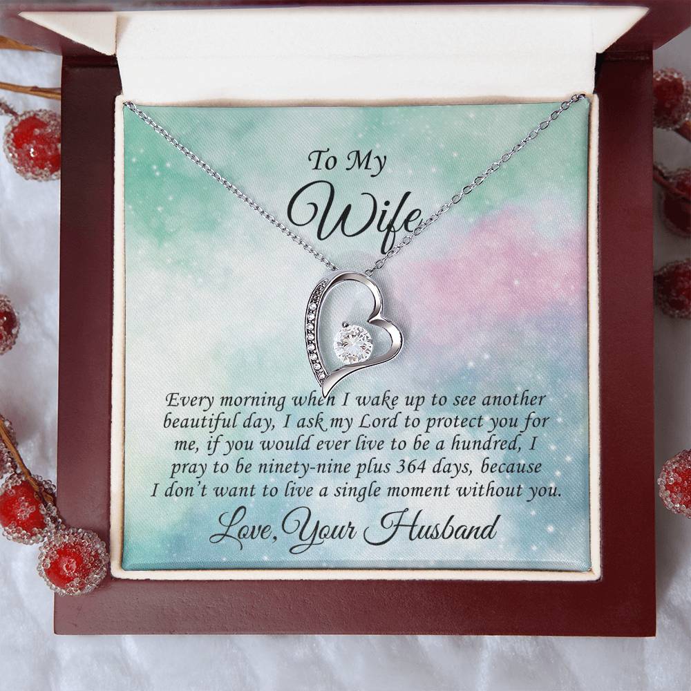 Gift Present For Wife Anniversary Birthday Valentine Gift For Wife From Husband Gift For Wife From Husband Forever Love Necklace