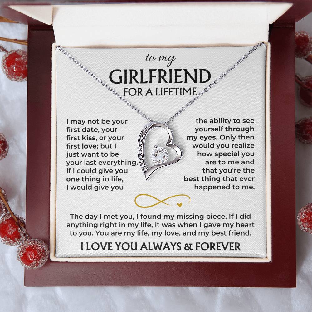 To My Girlfriend - Forever Love Gift Set - Ss577V2 Forever Love Necklace