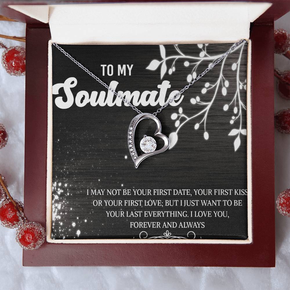 To My Soulmate Necklace Necklace For Girlfriend From Boyfriend My Soulmate Wedding Gift Girlfriend Necklace Gift Girlfriend Jewelry Forever Love Necklace