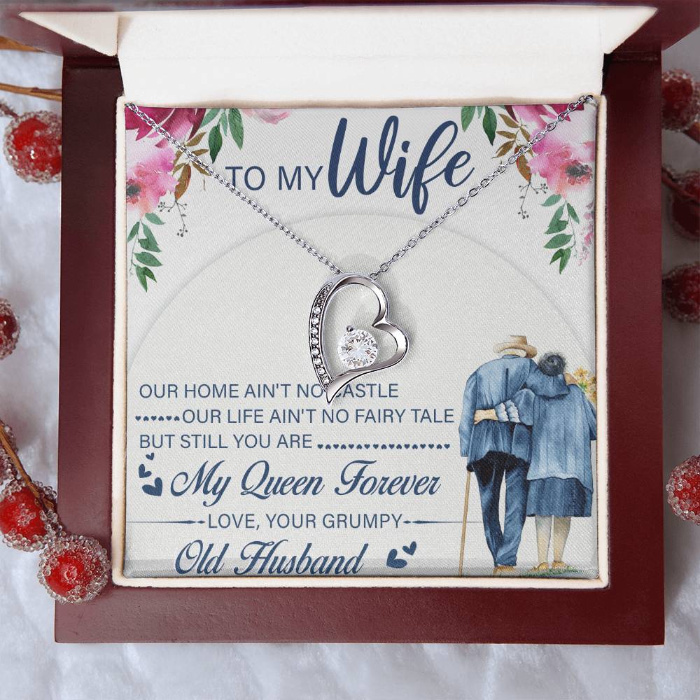 To My Beautiful Wife Necklace Anniversary Gift For Wife Birthday Gift For Wife Gift For Wife Necklace For Wife Gift For Wife Birthday Forever Love Necklace