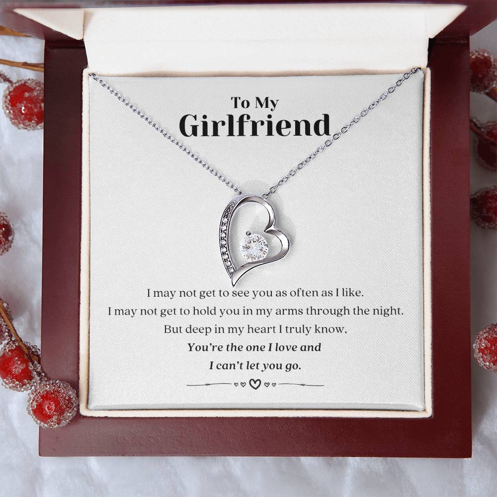 To My Girlfriend I Can’t Let You Go Necklace 1 Forever Love Necklace