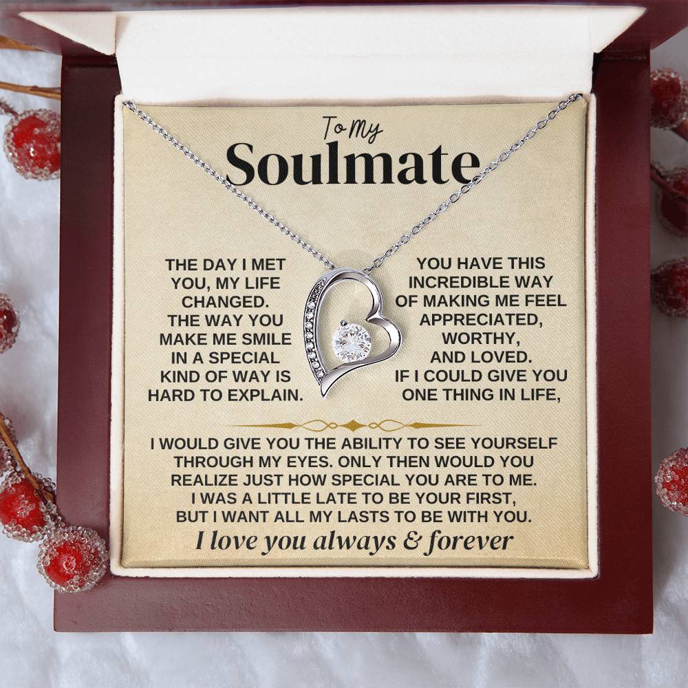To My Soulmate - Forever Love - Gift Set - Forever Love Necklace