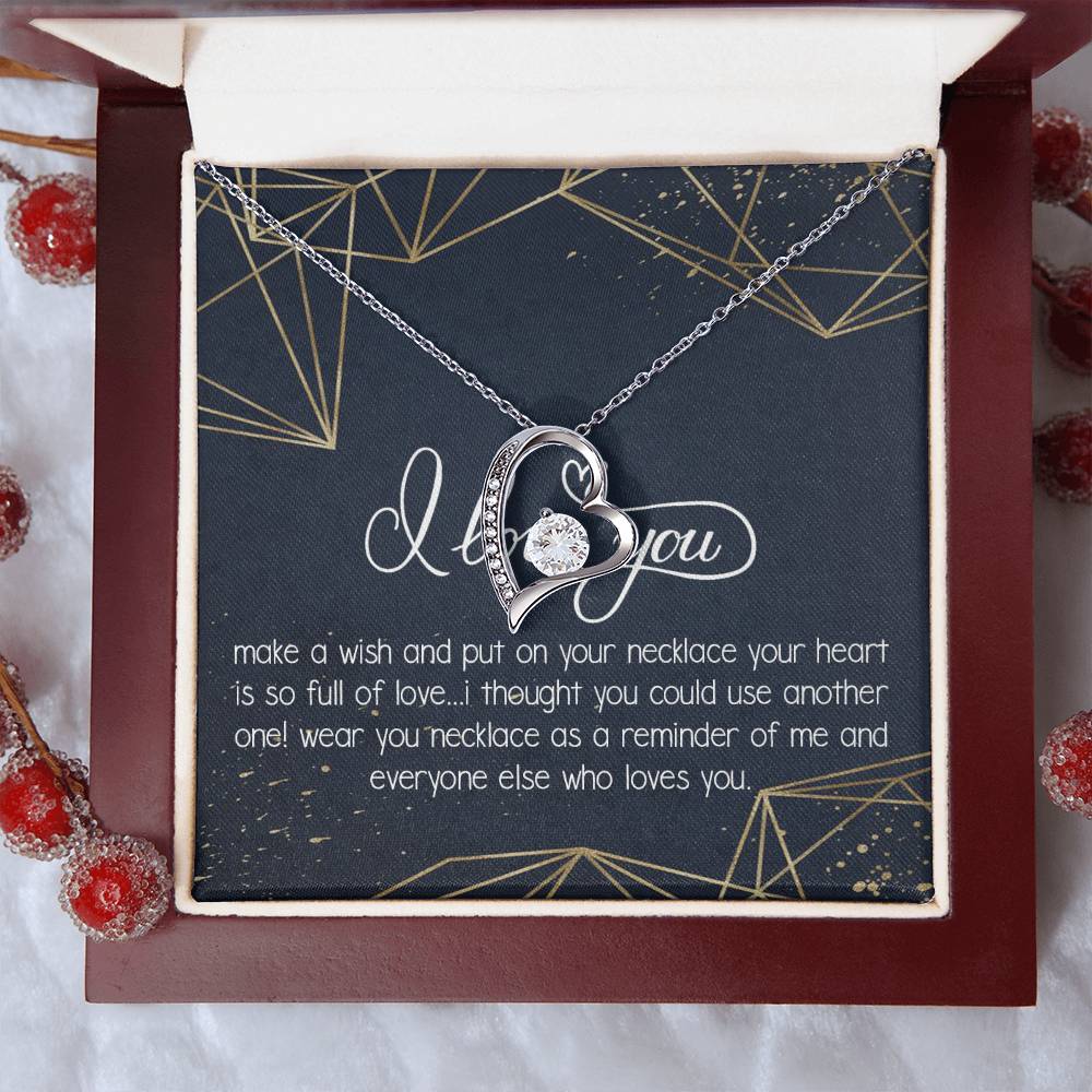 I Love You Necklace To My Girlfriend Necklace Necklace For Future Wife Necklace For Friend Best Friend Necklace Bff Necklace Gift Forever Love Necklace