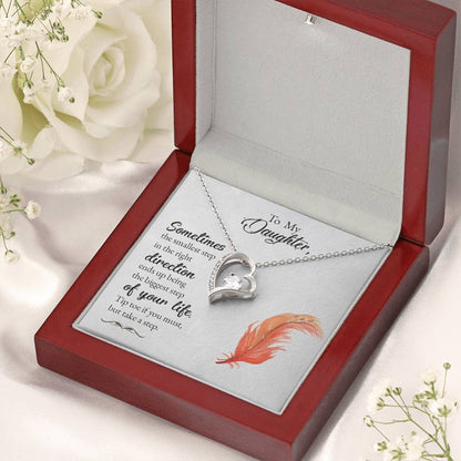 To My Daughter Beautiful Chapters Forever Love Necklace Daughter Necklace Gift For Daughter Xmas Christmas Daughter Gift From Mom 1 Forever Love Necklace